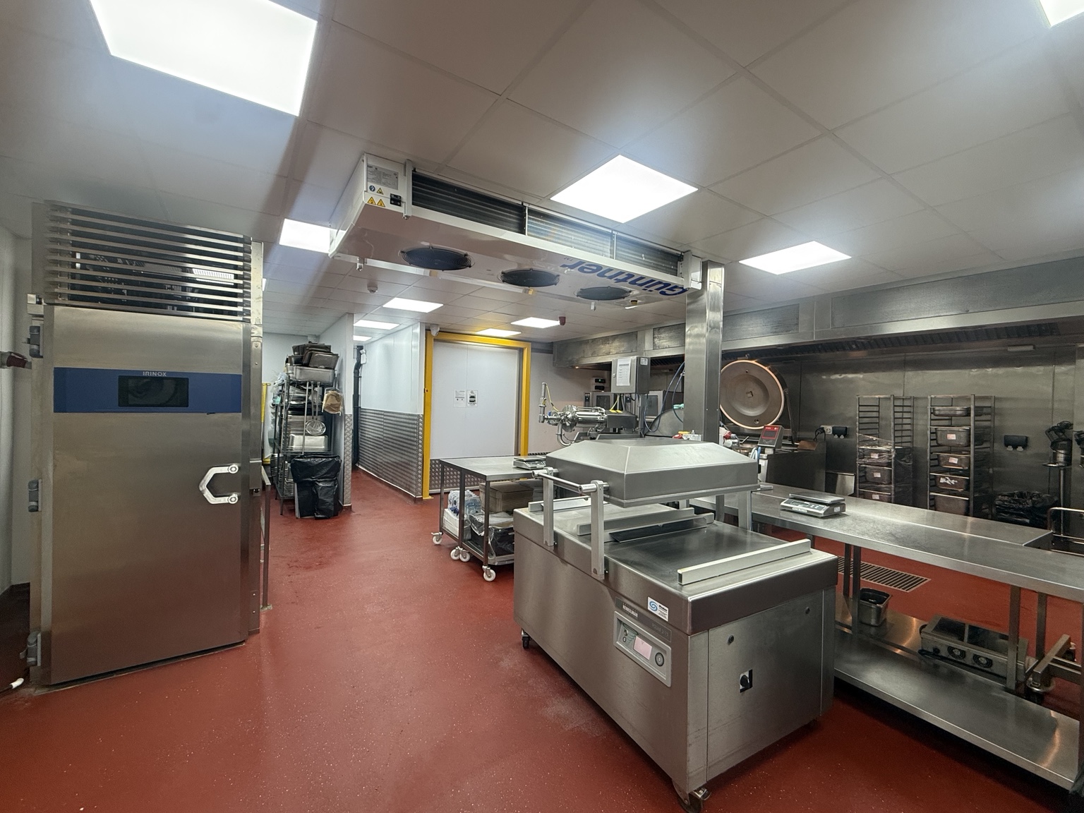 Kitchen and chilling equipment at WGR Foods