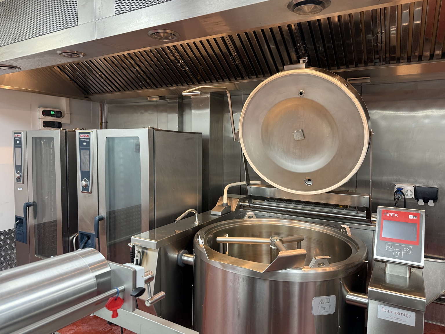 Cooking equipment at WGR Foods