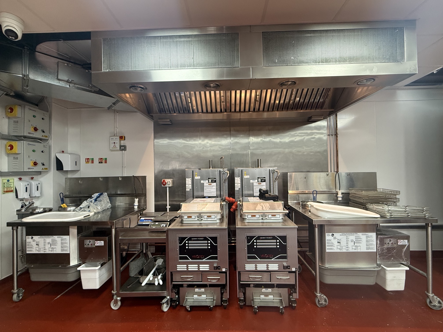 WGR frying equipment and preparation stations