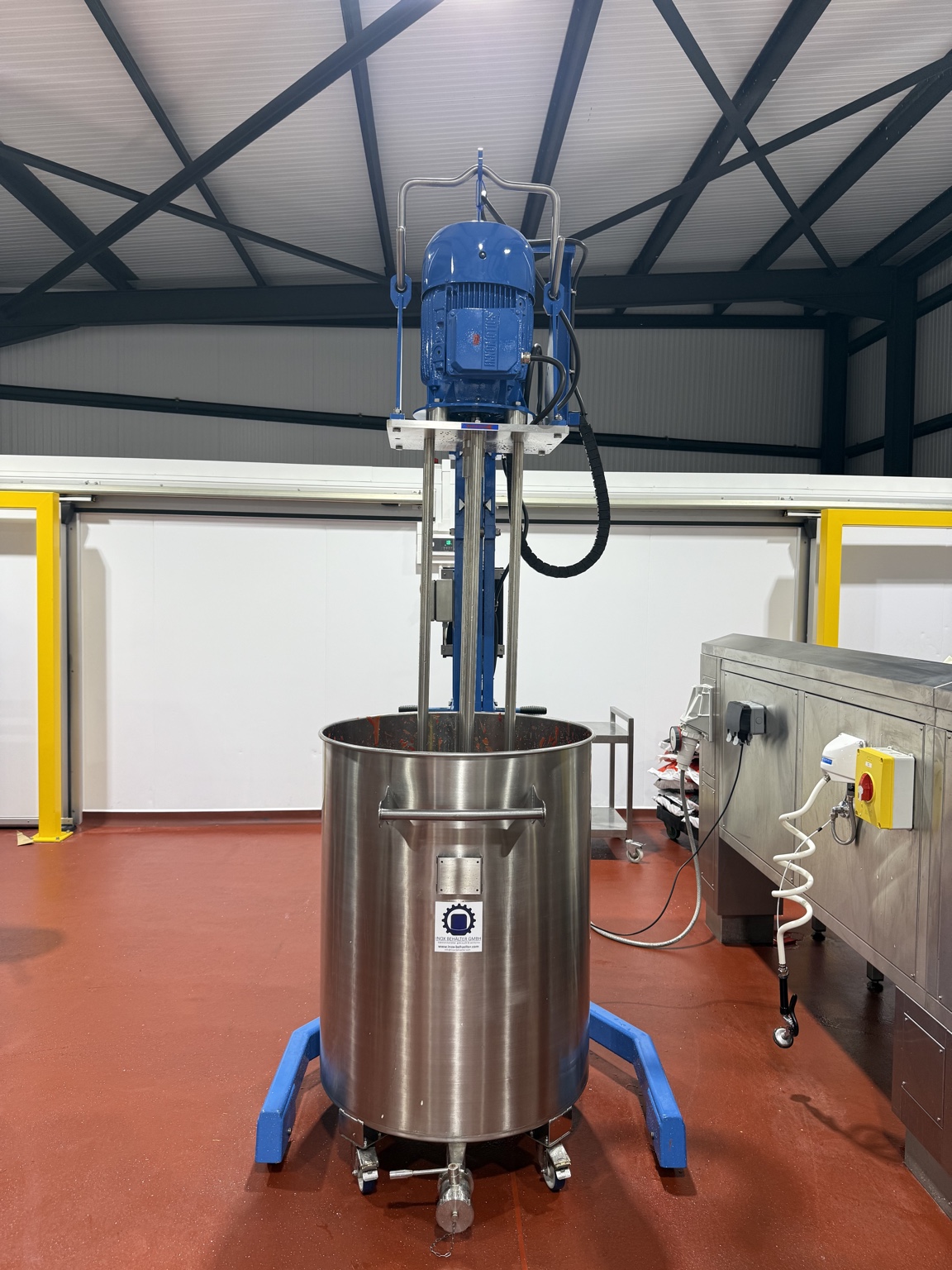 Industrial mixing vessel at WGR Foods