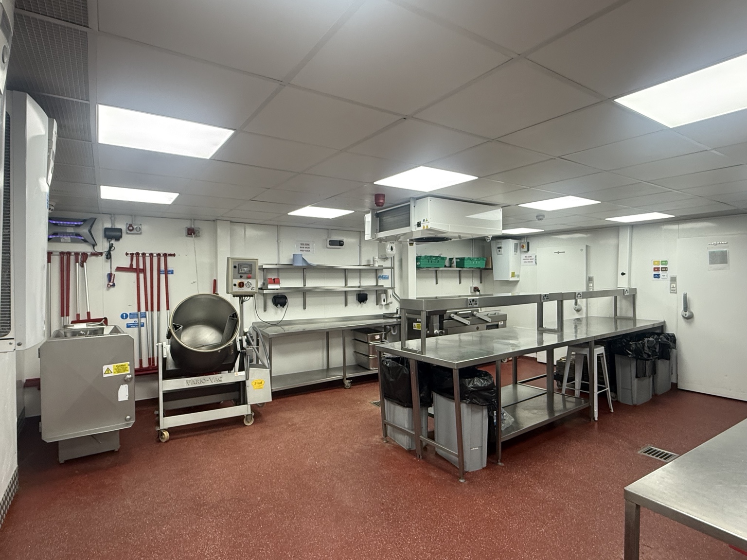 Preparation space at WGR Foods